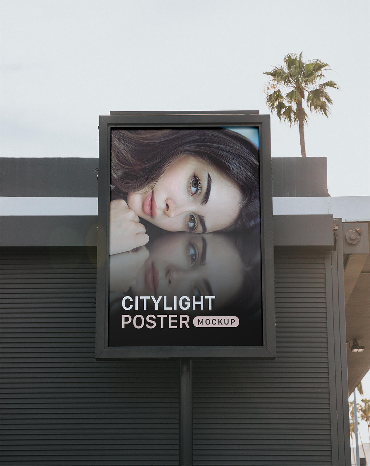 Free Citylight Poster Mockup PSD - Good Mockups