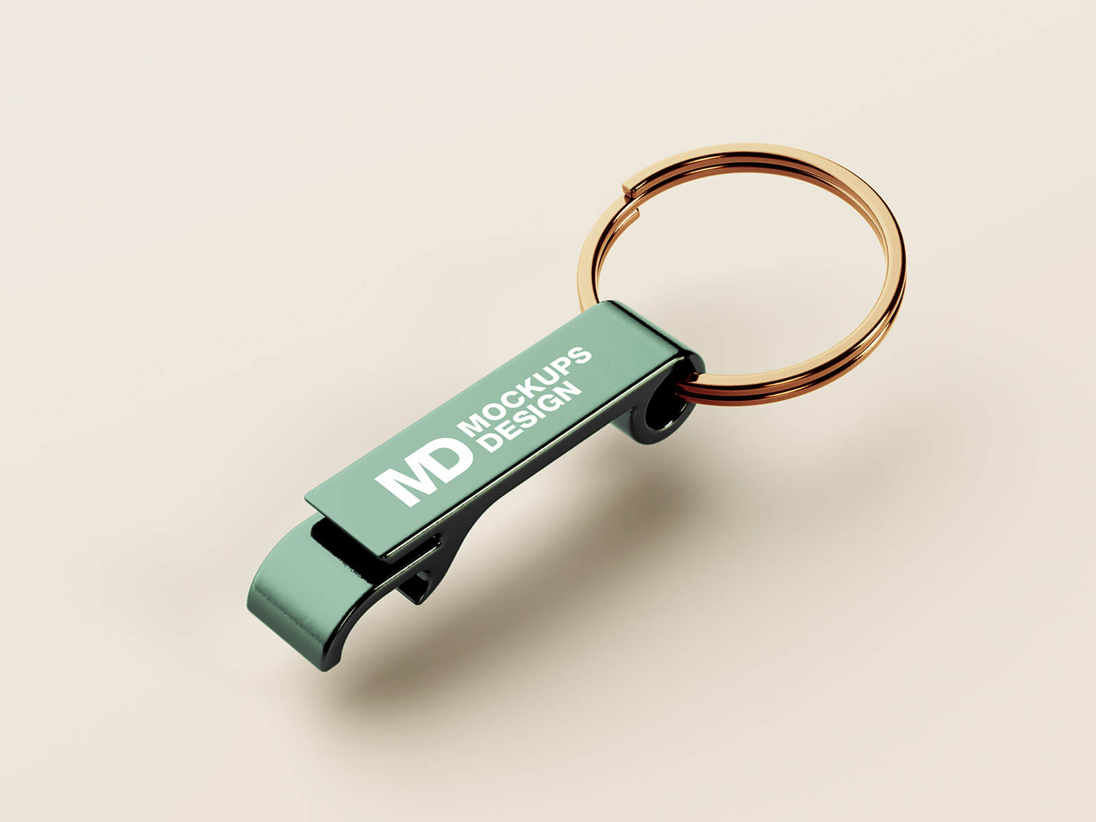 Free Keychain bottle Opener Mockup PSD Set