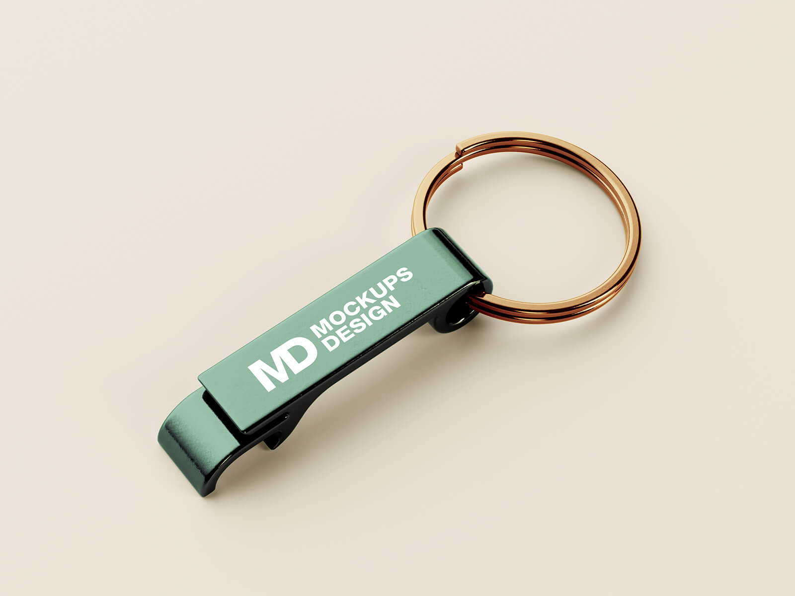 Free Keychain bottle Opener Mockup PSD Set