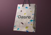 Free Realistic Paper Shopping / Gift Bag Mockup PSD
