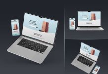 Free iPhone & MacBook 2024 Web Design Mockup PSD
