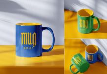 Free Promotional Ceramic Mug Mockup PSD