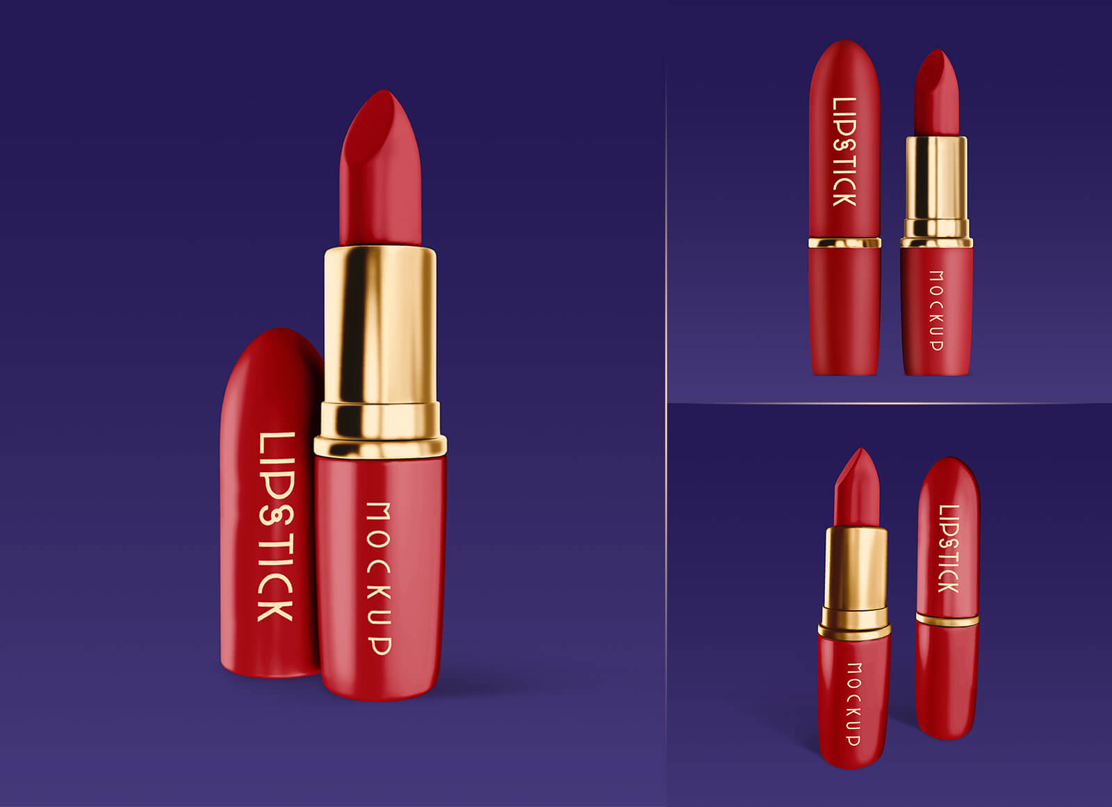 3 Free Red Lipstick Mockup PSD Files - Good Mockups