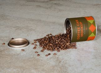 Free-Coffee-Beans-Tin-Can-Mockup-PSD
