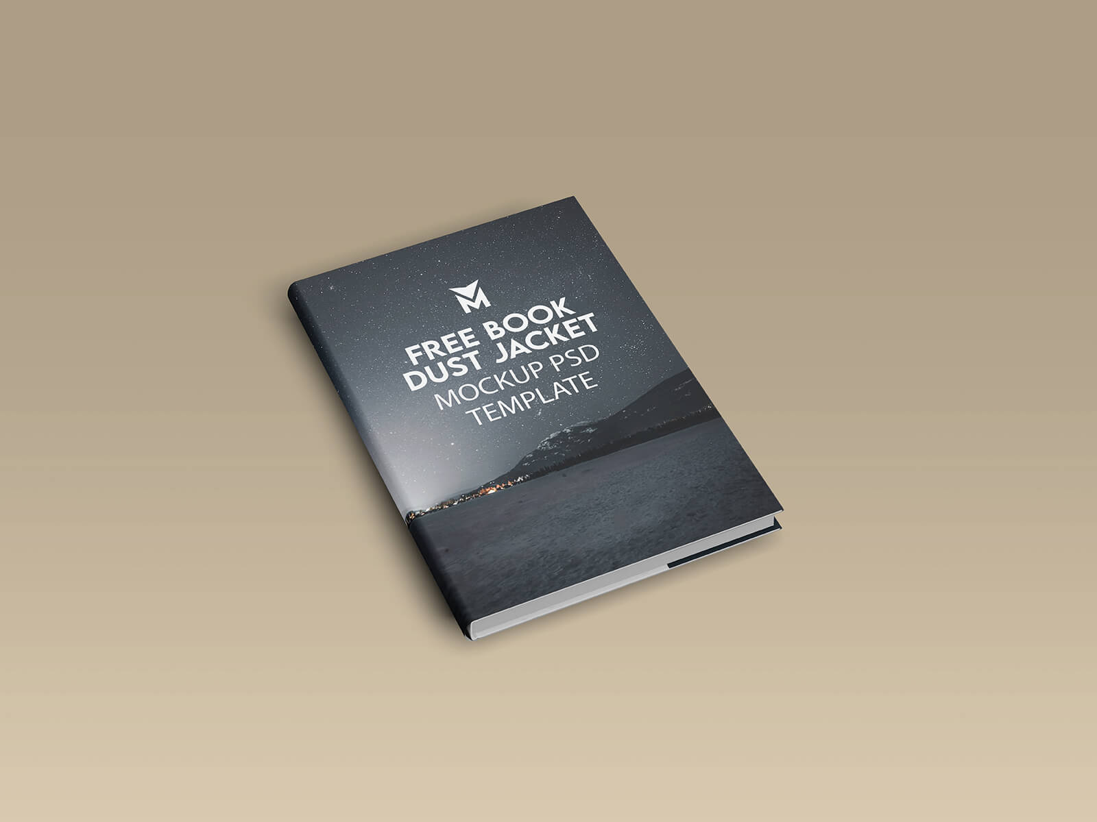 Free Hardback Book Dust Jacket Mockup PSD