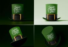 Free St Patrick's Day Hat Mockup PSD