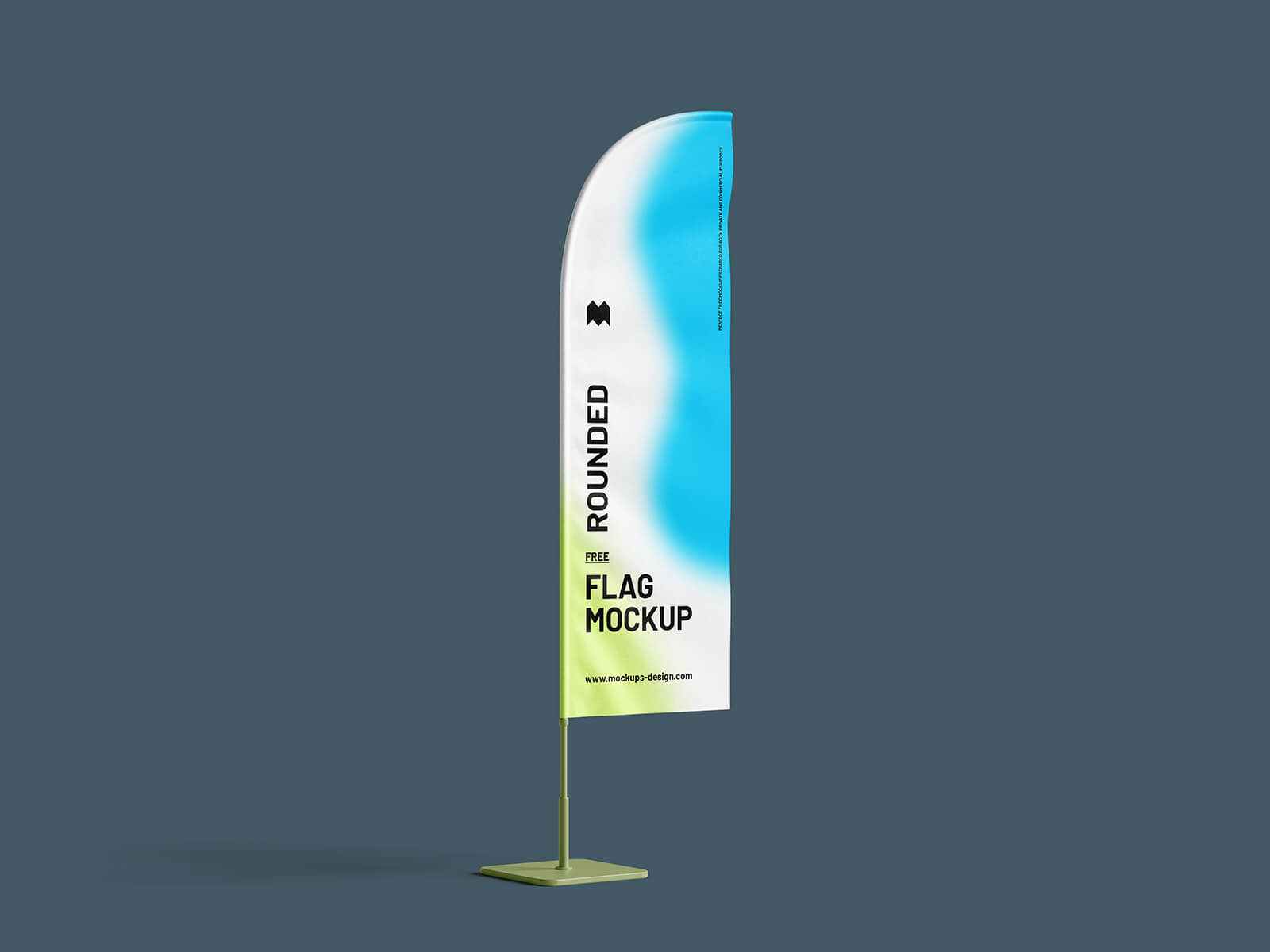 Free Indoor Blade Feather Flag Banner Mockup PSD