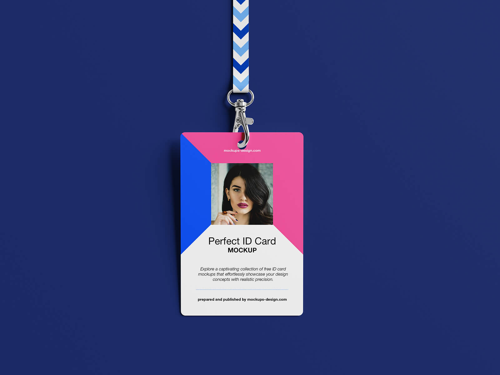 Free Plastic ID Card Mockup PSD