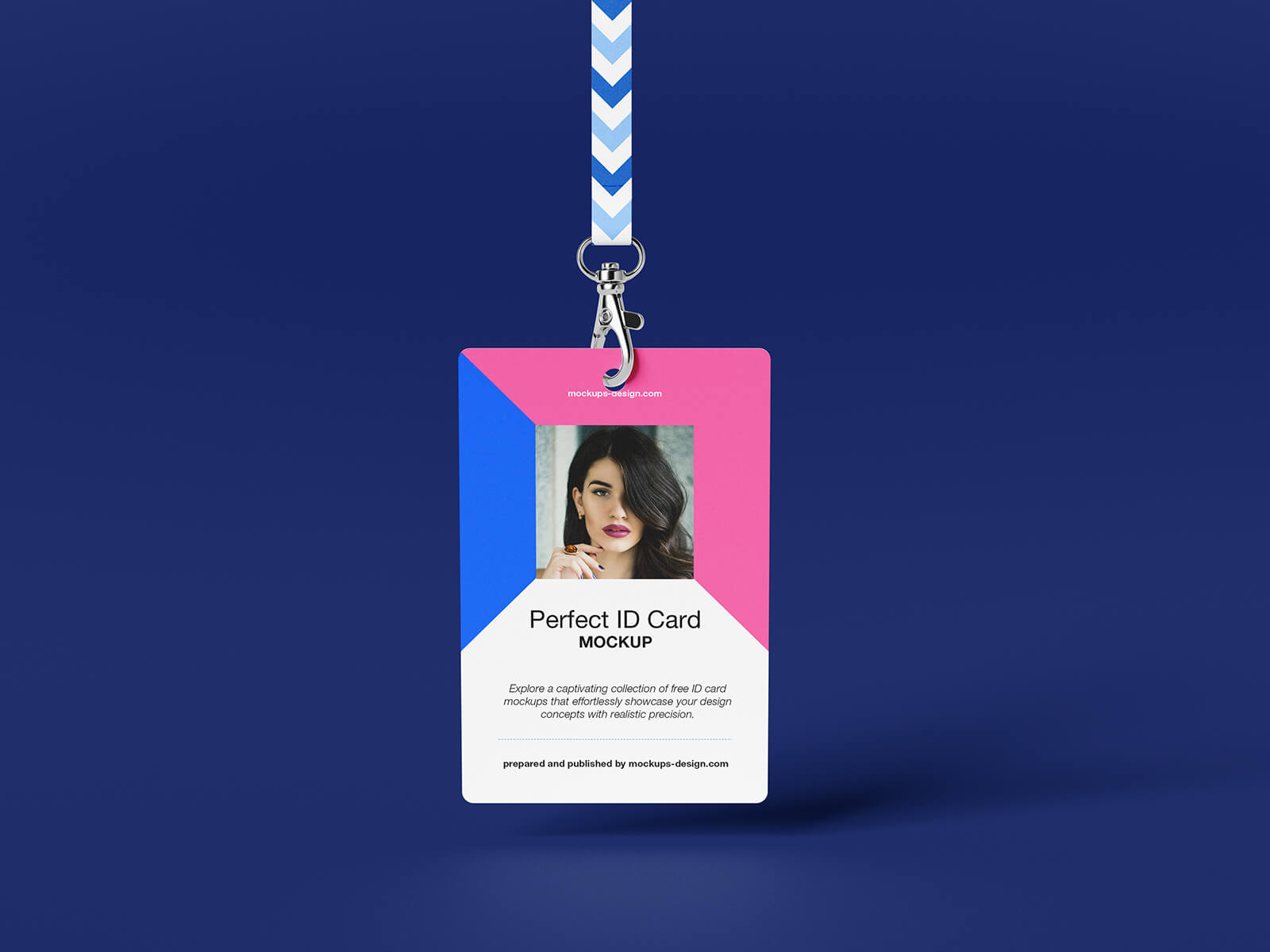 Free Plastic ID Card Mockup PSD