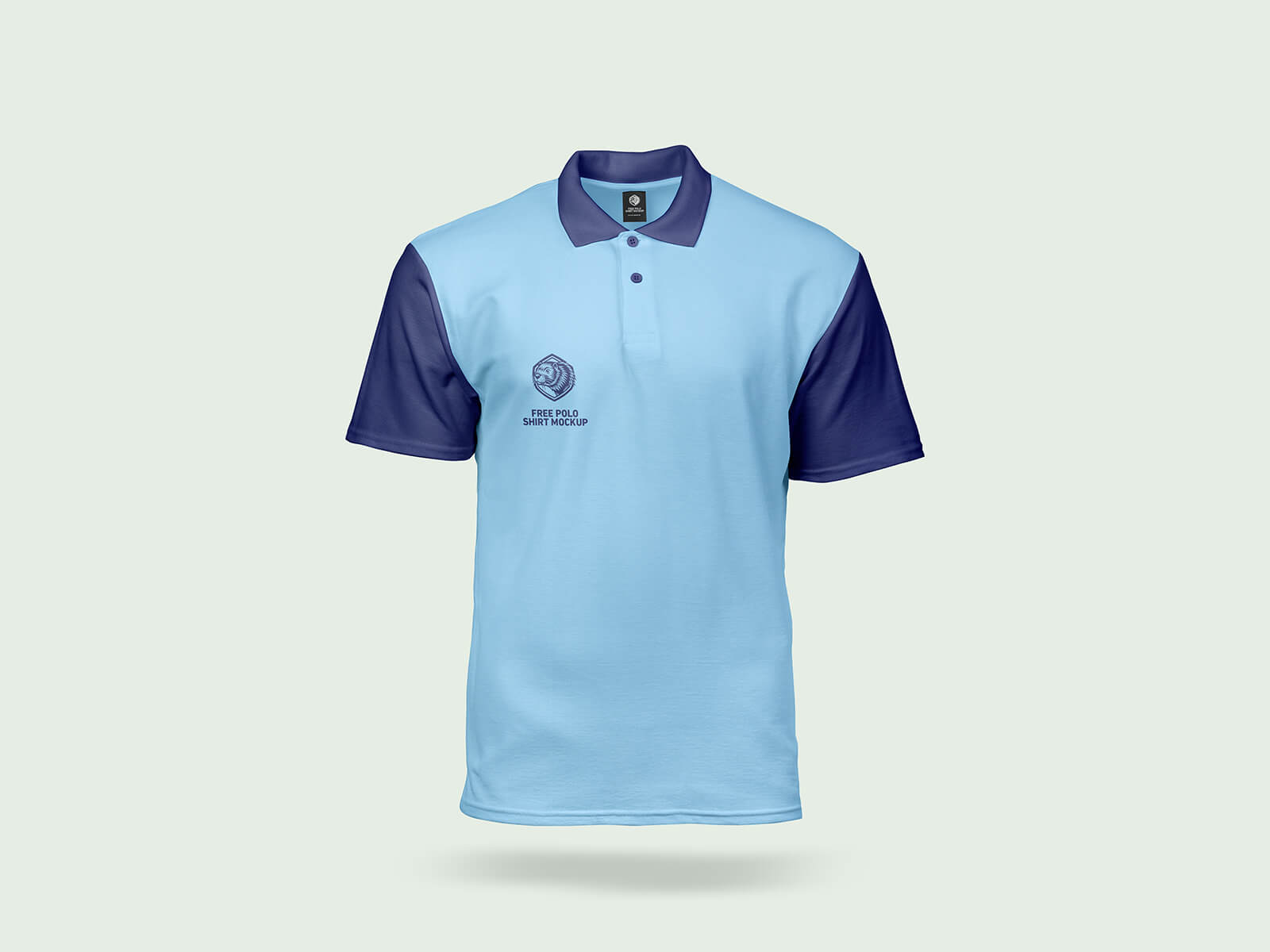 Free Front & Back Polo T-Shirt Mockup PSD Set
