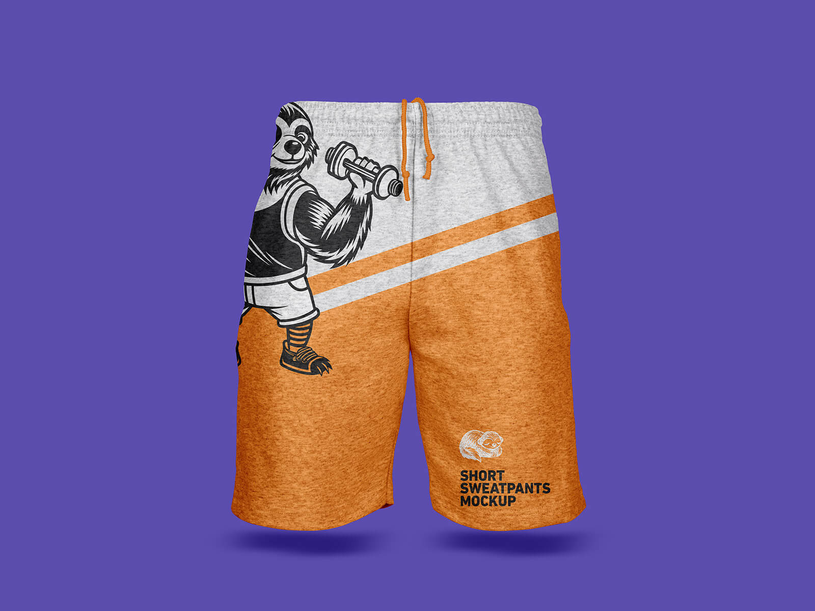 Free Loose Jogger Sweatpants Shorts Mockup PSD Set