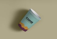 Free Paper Disposable Coffee Cup Mockup PSD