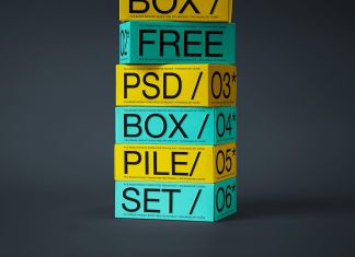 Pile-Brand-Product-Boxes-Free-psd-Mockup-PSD