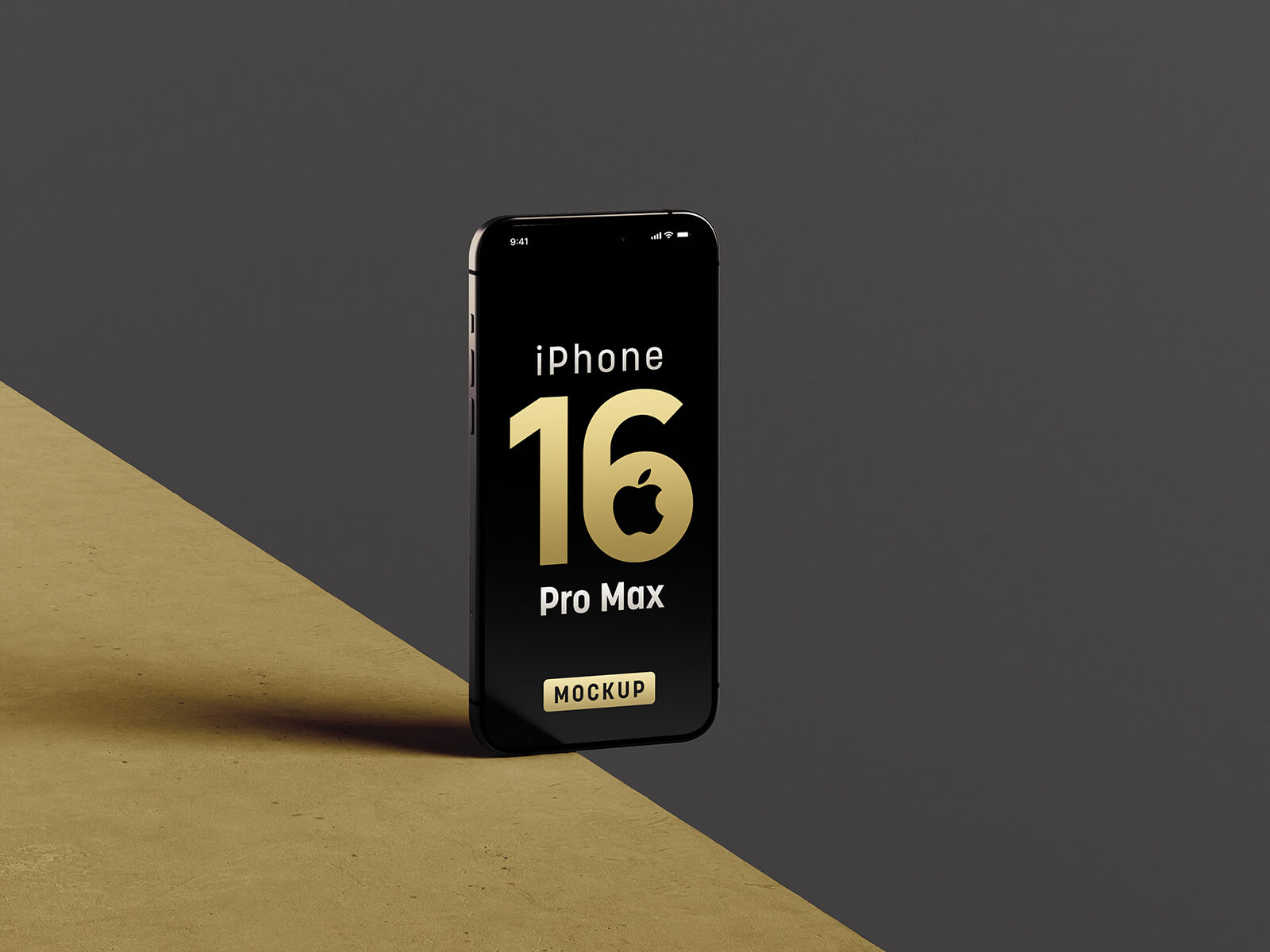 Free iPhone 16 Pro & Pro Max Mockup PSD