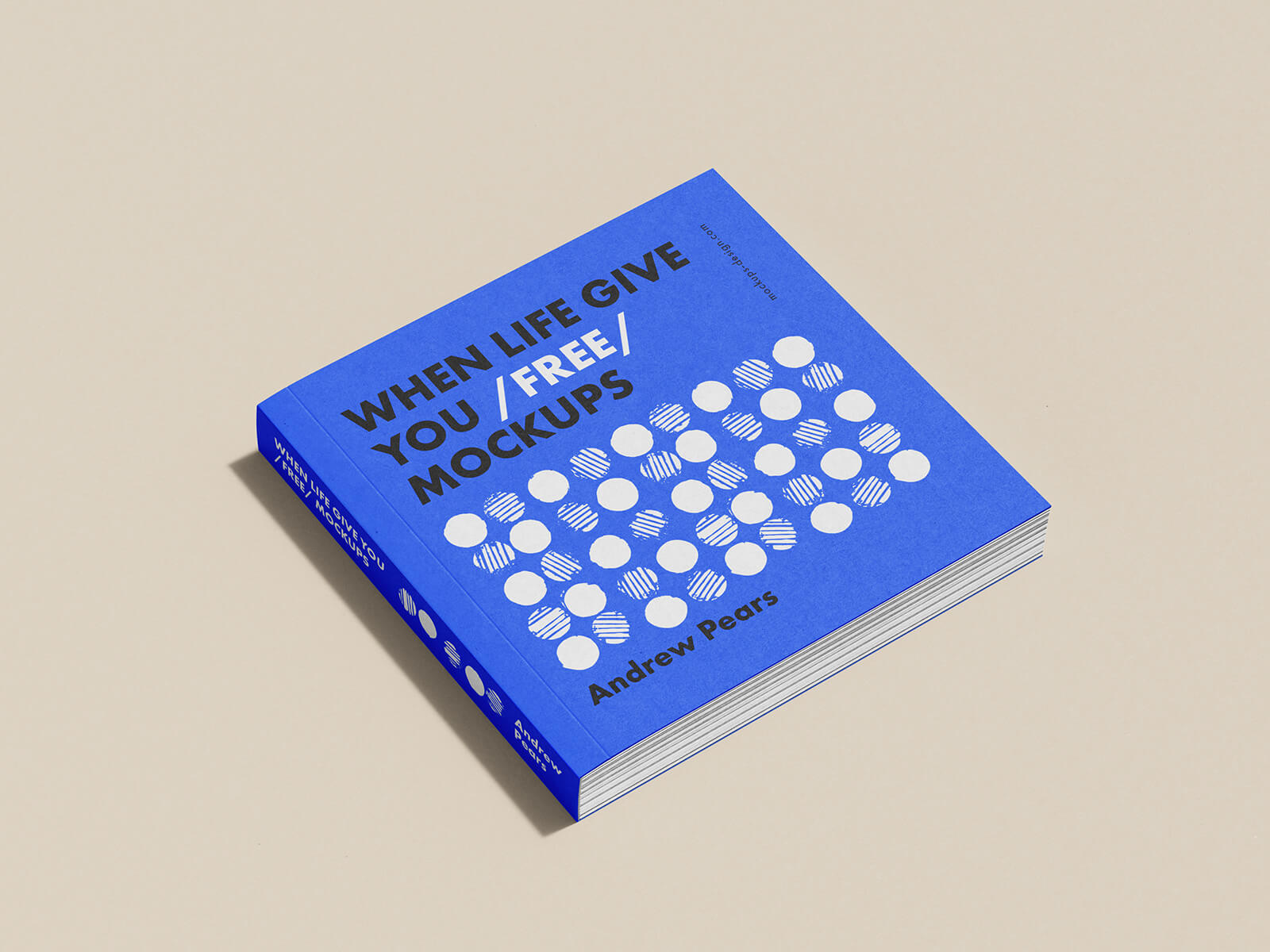 Free Softcover Square Book Mockup PSD