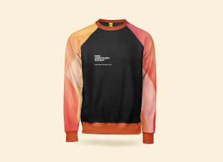Free-Full-Sleeves-Raglan-T-Shirt-Mockup-PSD