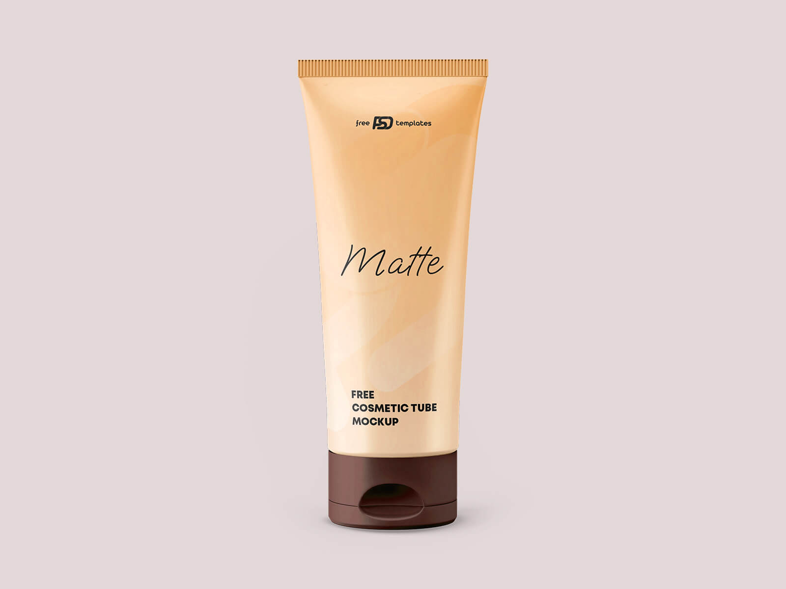 Free Glossy Matt Cosmetic Tube Mockup PSD Set