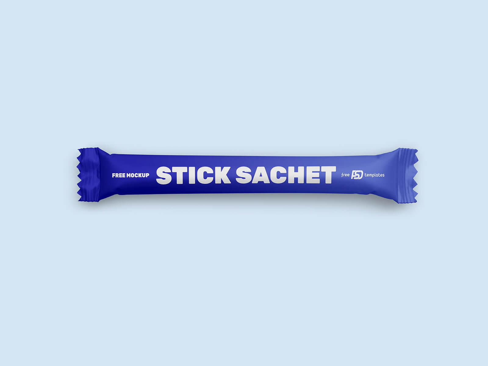 Free Long Stick Sachet Packaging Mockup PSD Set