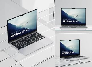 Free M2 MacBook Air Mockup PSD Set