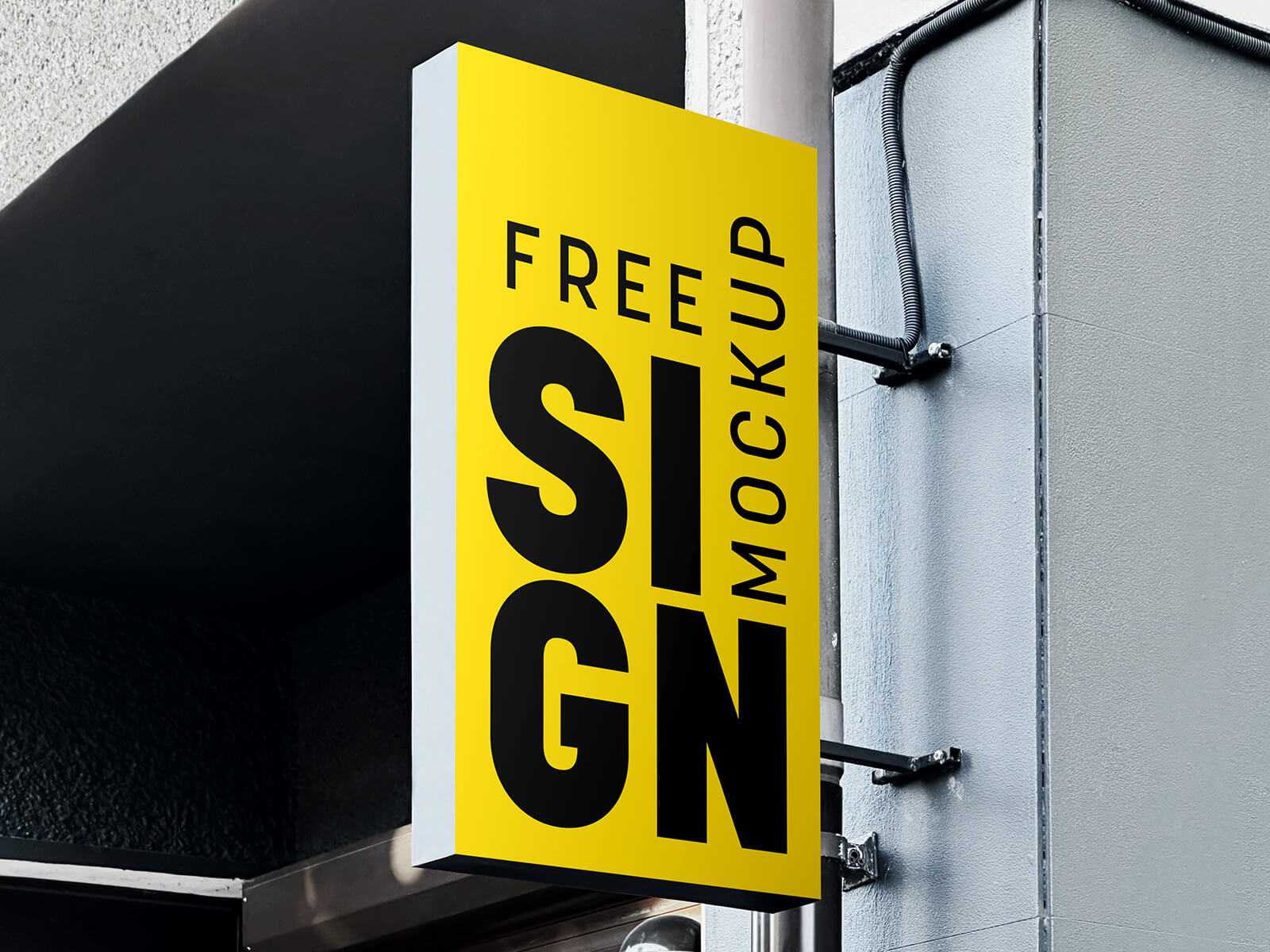 Free-Mounted-Vertical-Signboard-Mockup-PSD