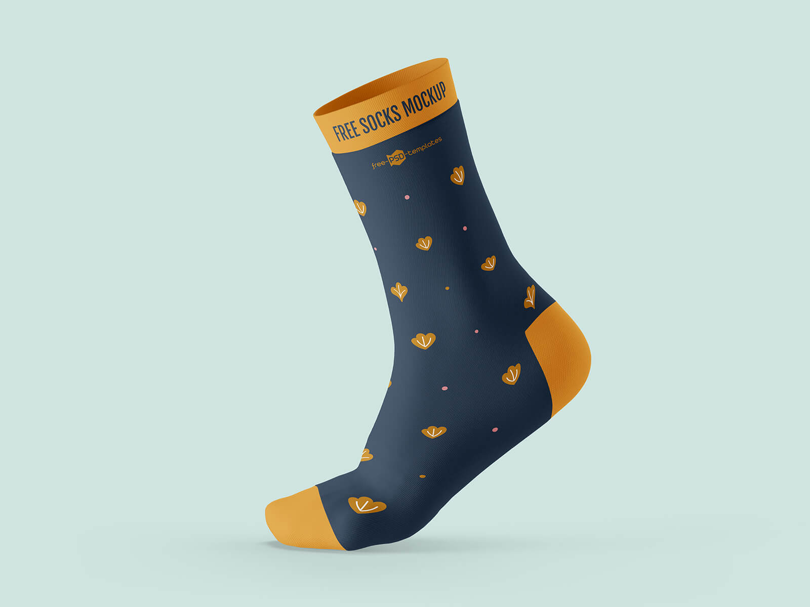 Free Premium 3D Socks Mockup PSD Set