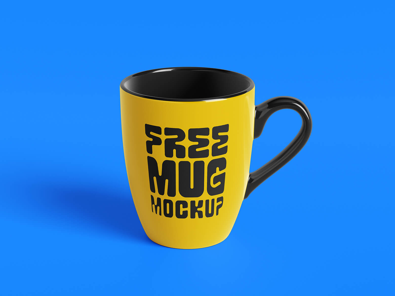 Free Tall V-Shape Mug Mockup PSD