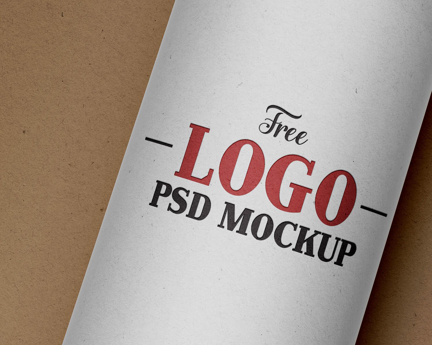 Free Engraved Logo Mockup PSD Set