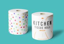 Free-Large-Size-Kitchen-Tissue-Roll-Mockup-PSD