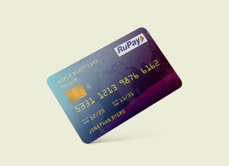 Free Plastic Debit Card Mockup PSD