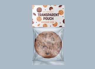 Free Any Product Transparent Pouch Mockup PSD