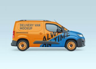 Free-Small-Cargo-Delivery-Van-Mockup-PSD