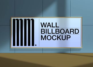 Free Wall Billboard Advertising Mockup PSD