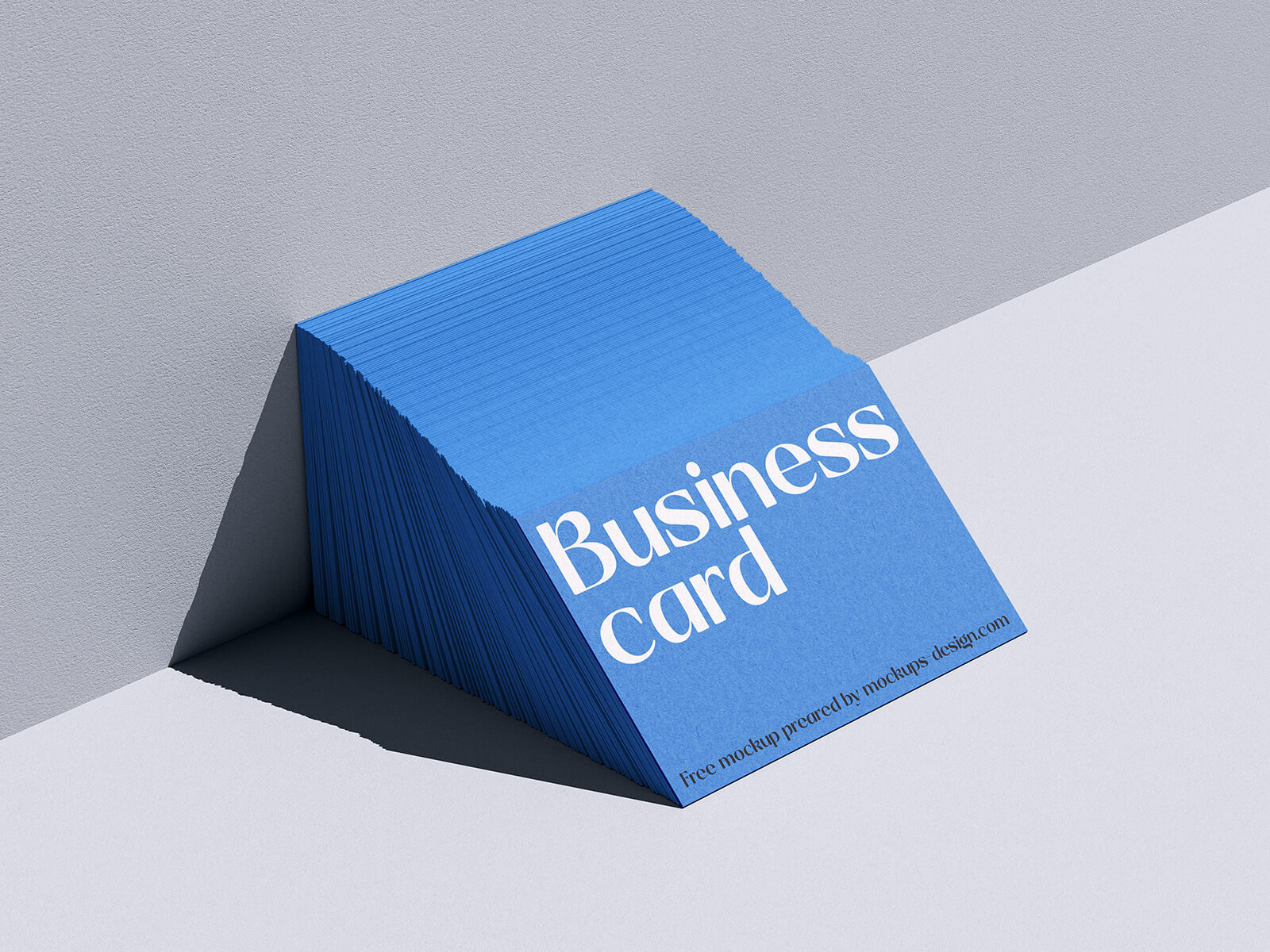 Free Hard Shadow Business Card Mockup PSD
