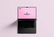 Free M3 MacBook Pro Mockup PSD