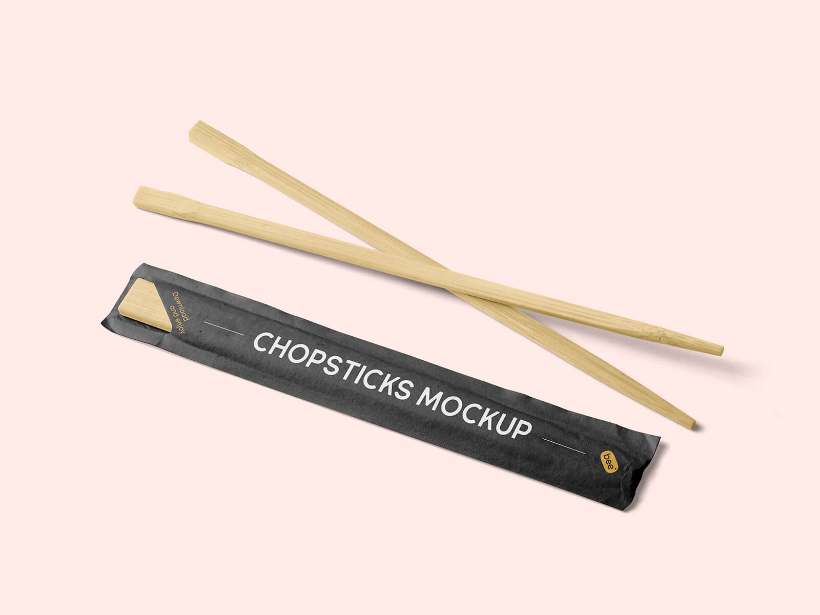 Free Chinese Chopsticks Packaging Mockup PSD - Good Mockups