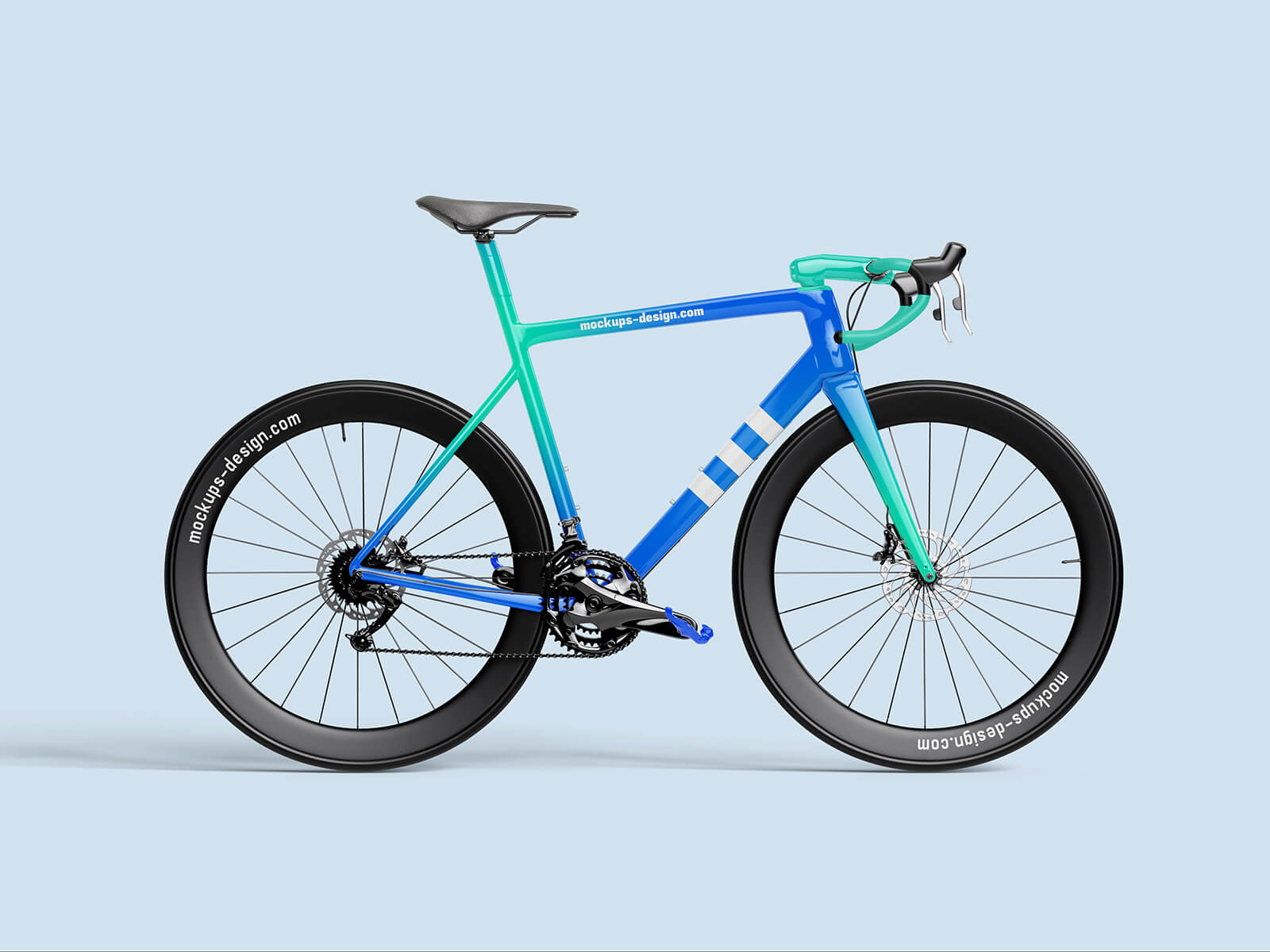 Free Road Bike Bicycle Mockup PSD