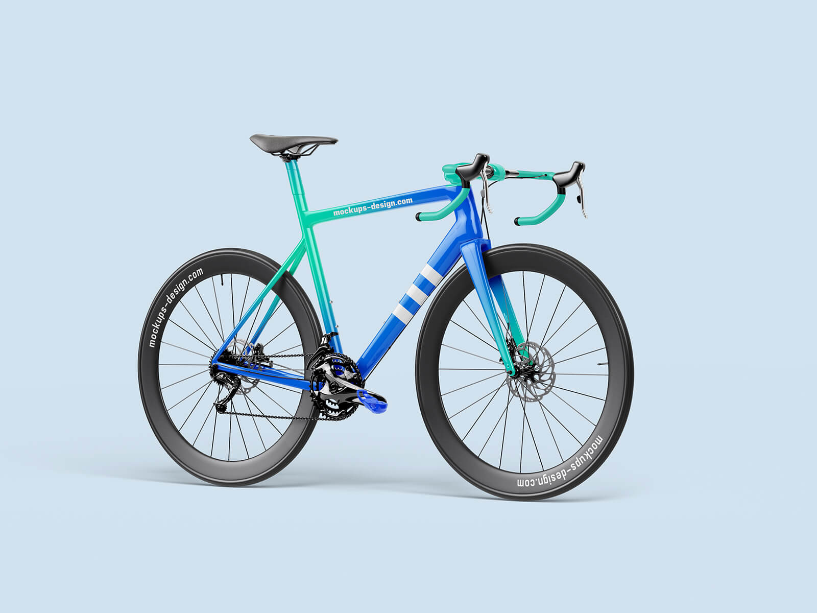 Free Road Bike Bicycle Mockup PSD
