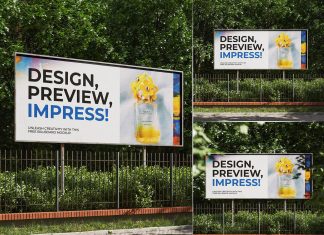 Free Medium Billboard Mockup PSD