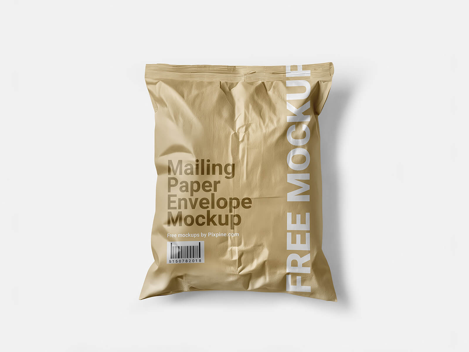 Free Crumpled Mailing Paper Envelope Mockup PSD