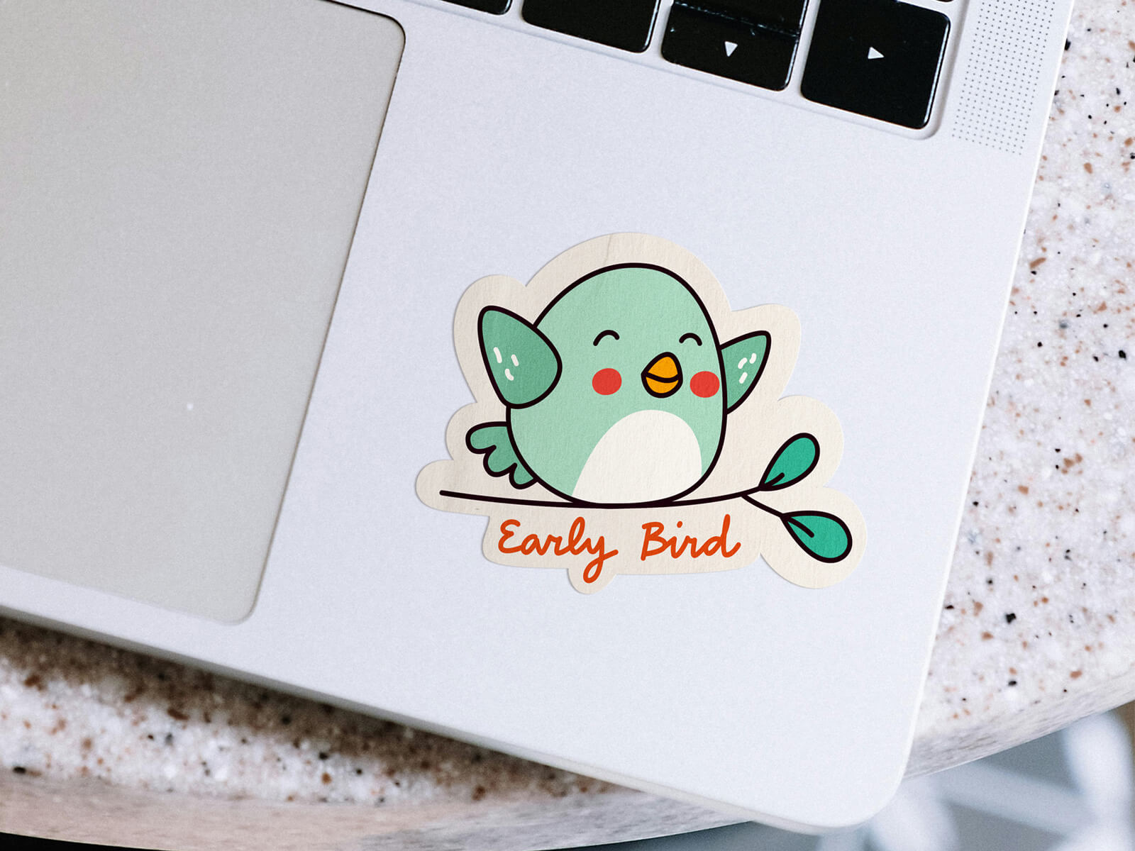 Free Laptop Sticker Mockup PSD - Good Mockups