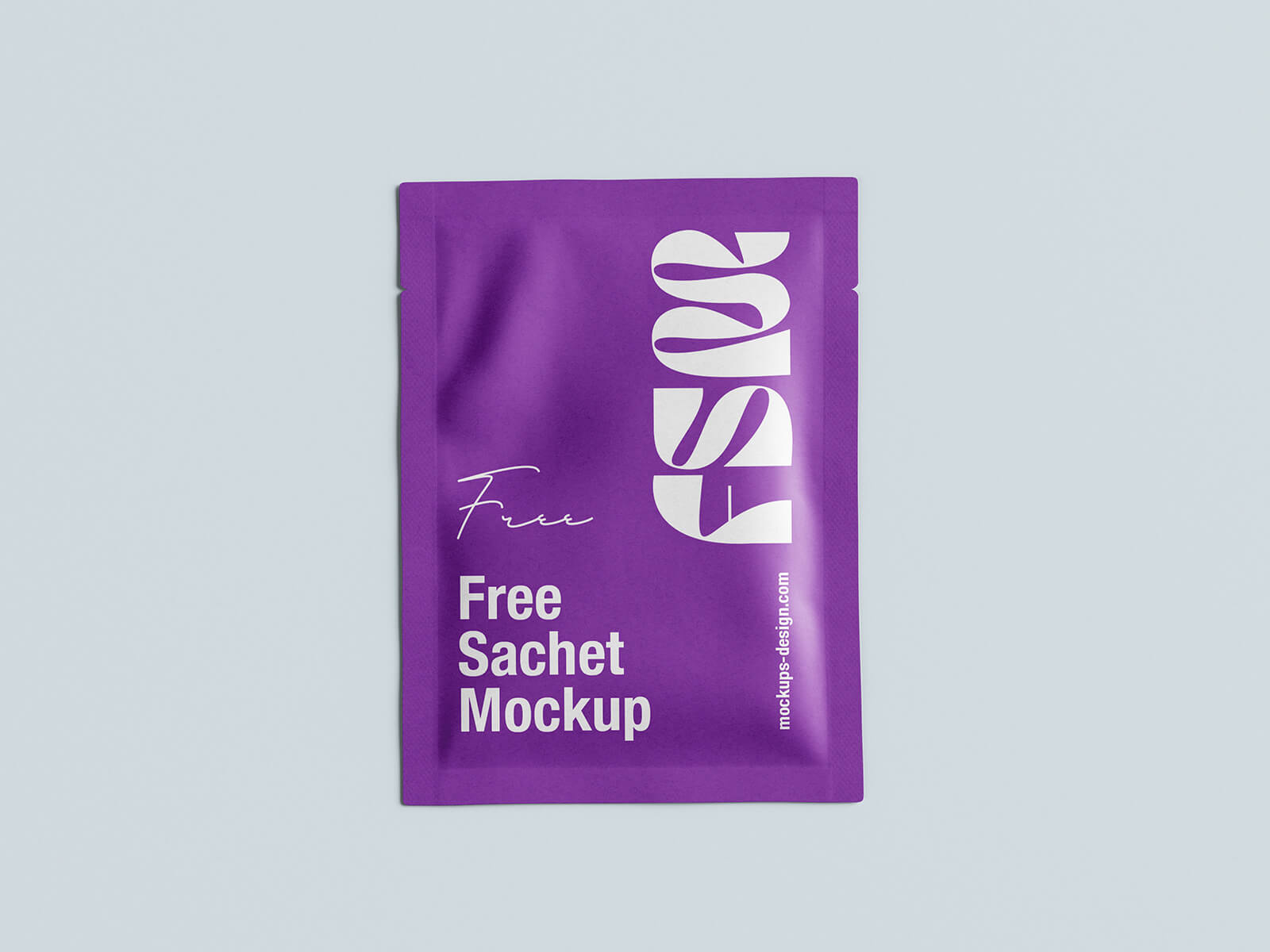 Free Sampling Mini Sachet Packaging Mockup PSD