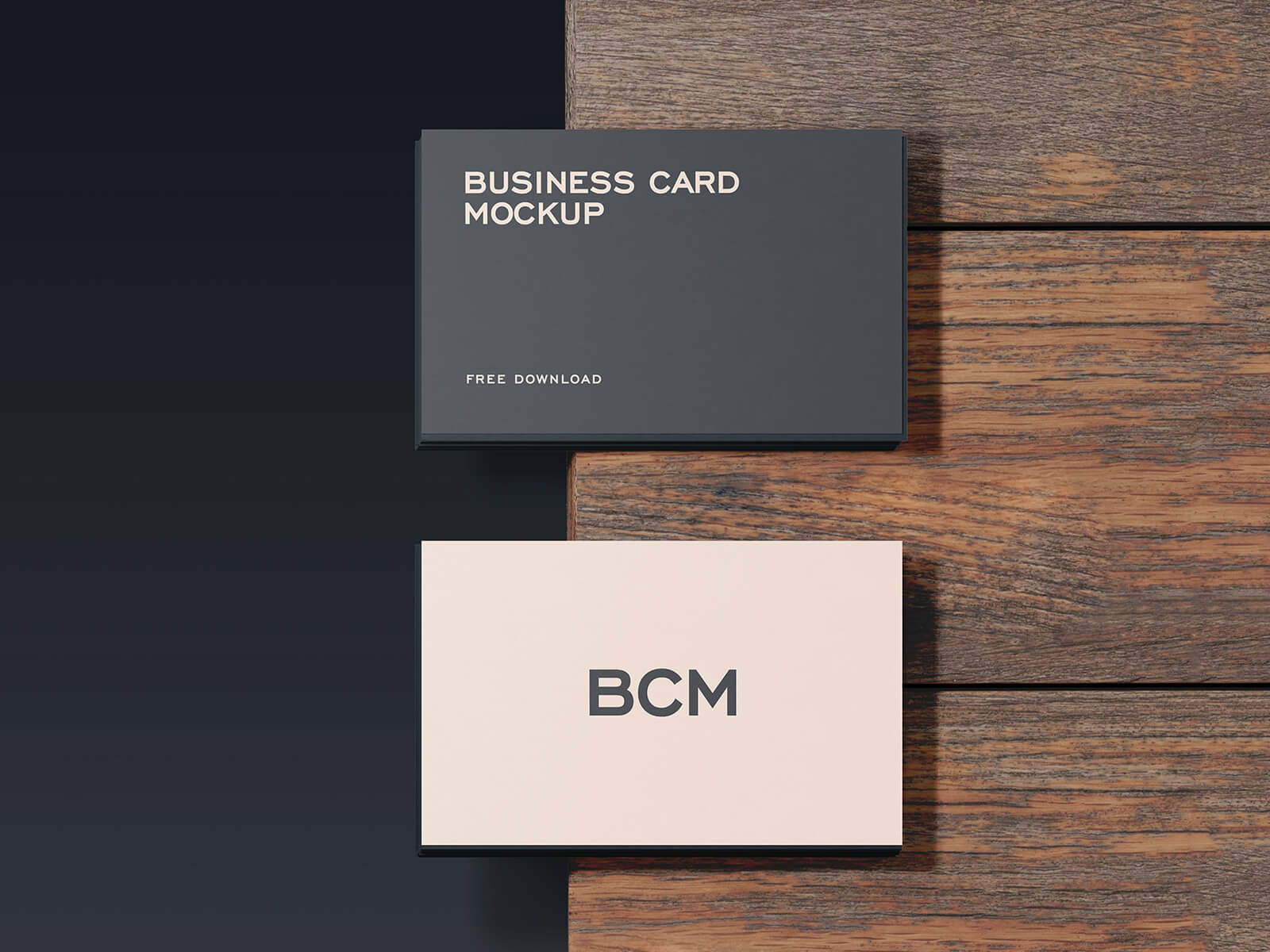 Free Premium Quality Business Card Mockup PSD