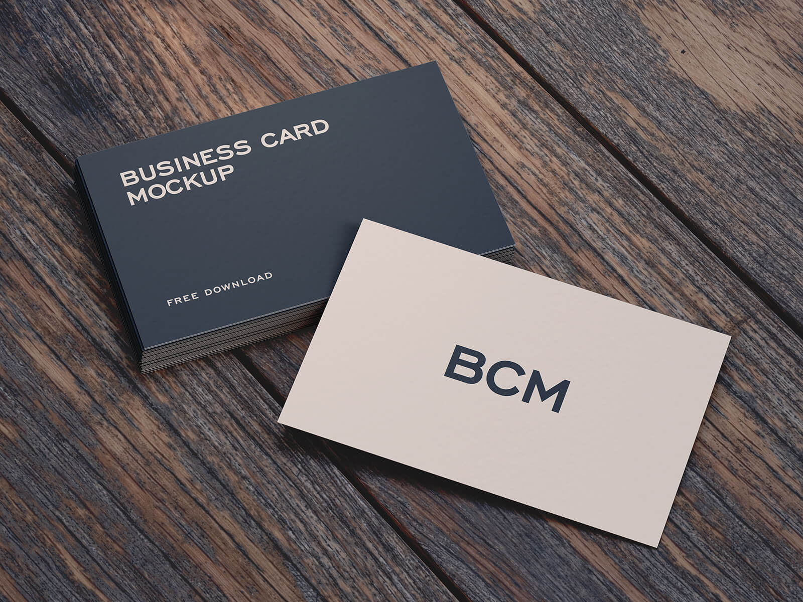 Free Premium Quality Business Card Mockup PSD