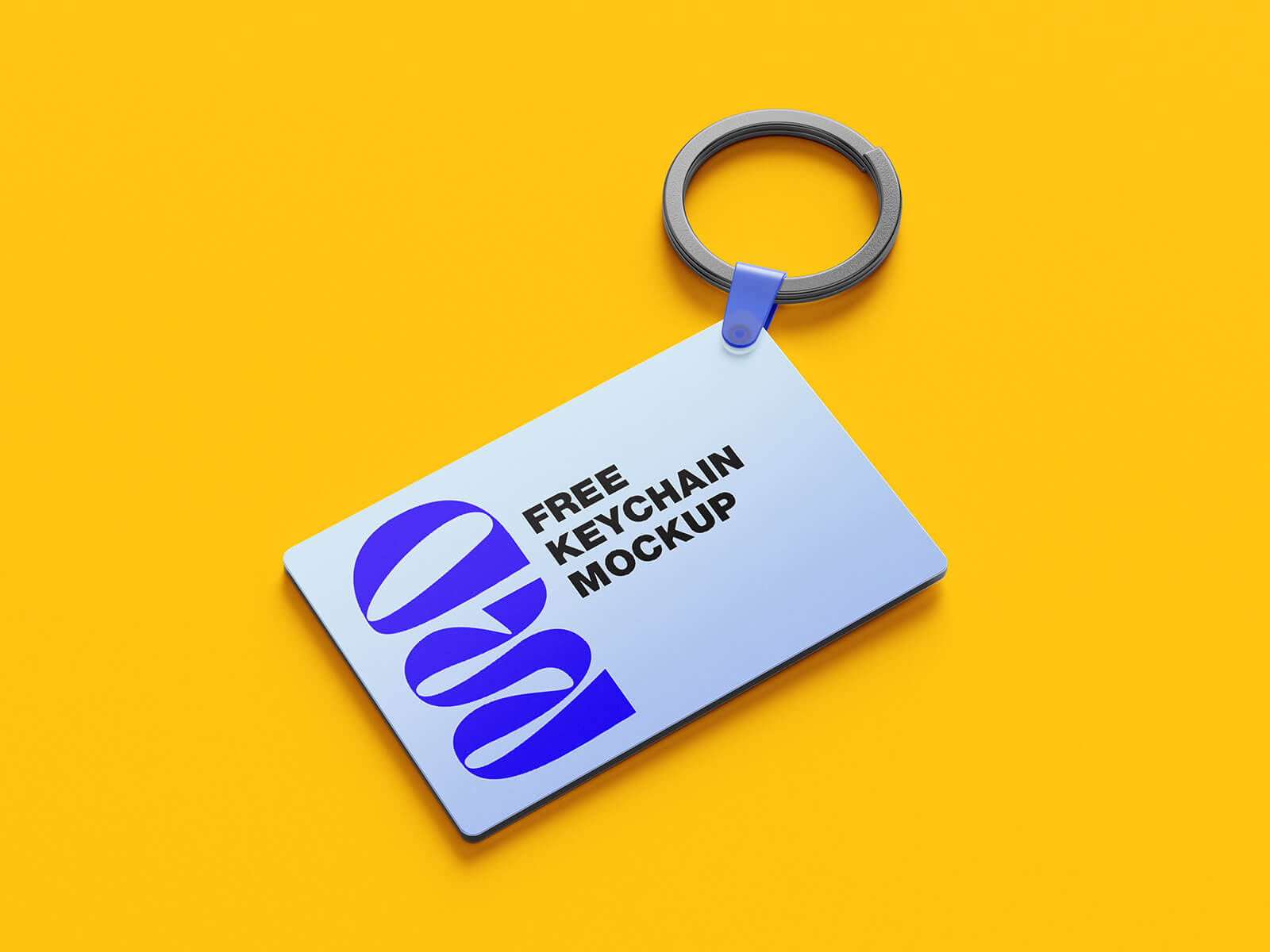 Free Branding Souvenir Keychain Mockup PSD
