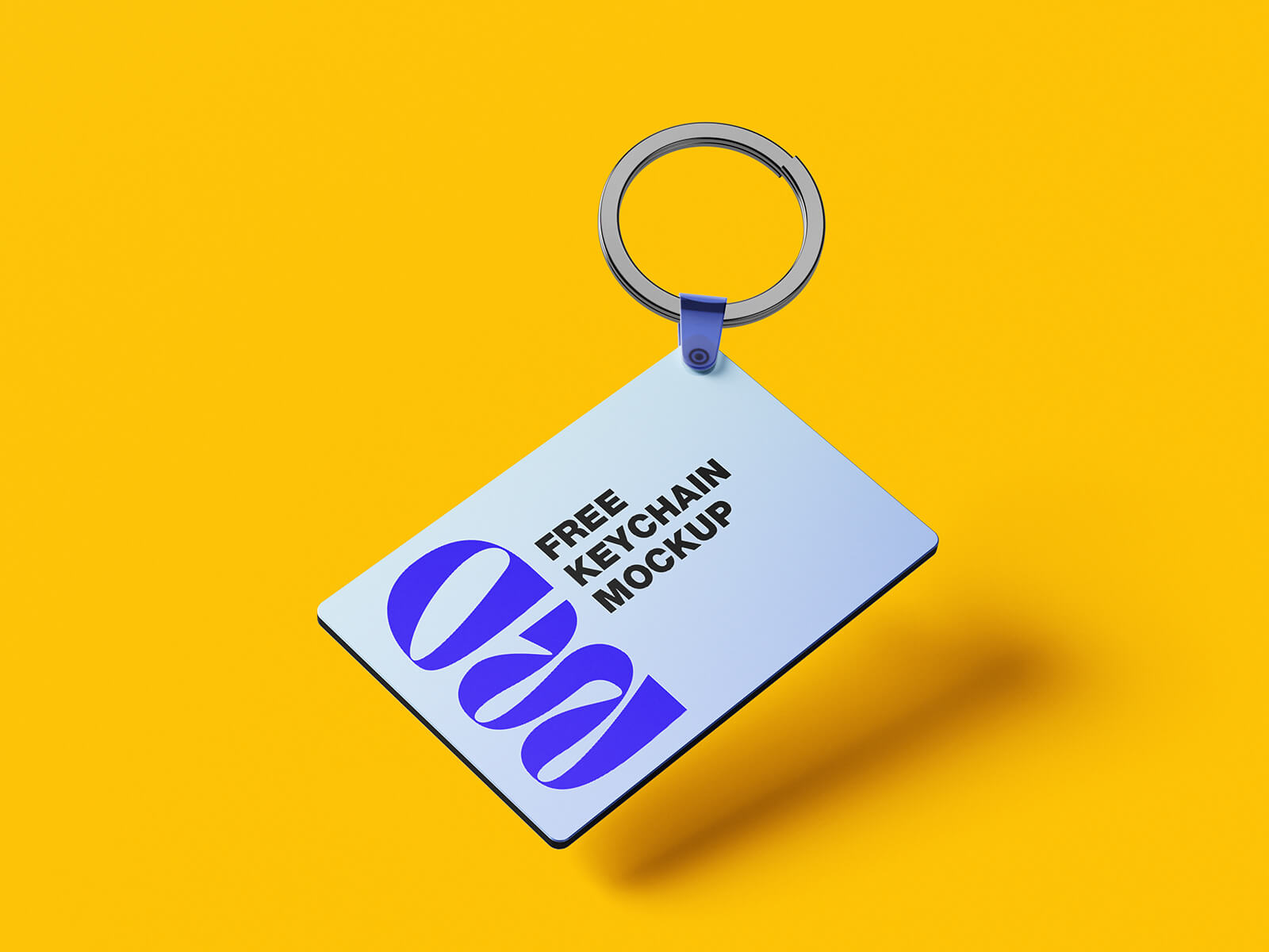 Free Branding Souvenir Keychain Mockup PSD