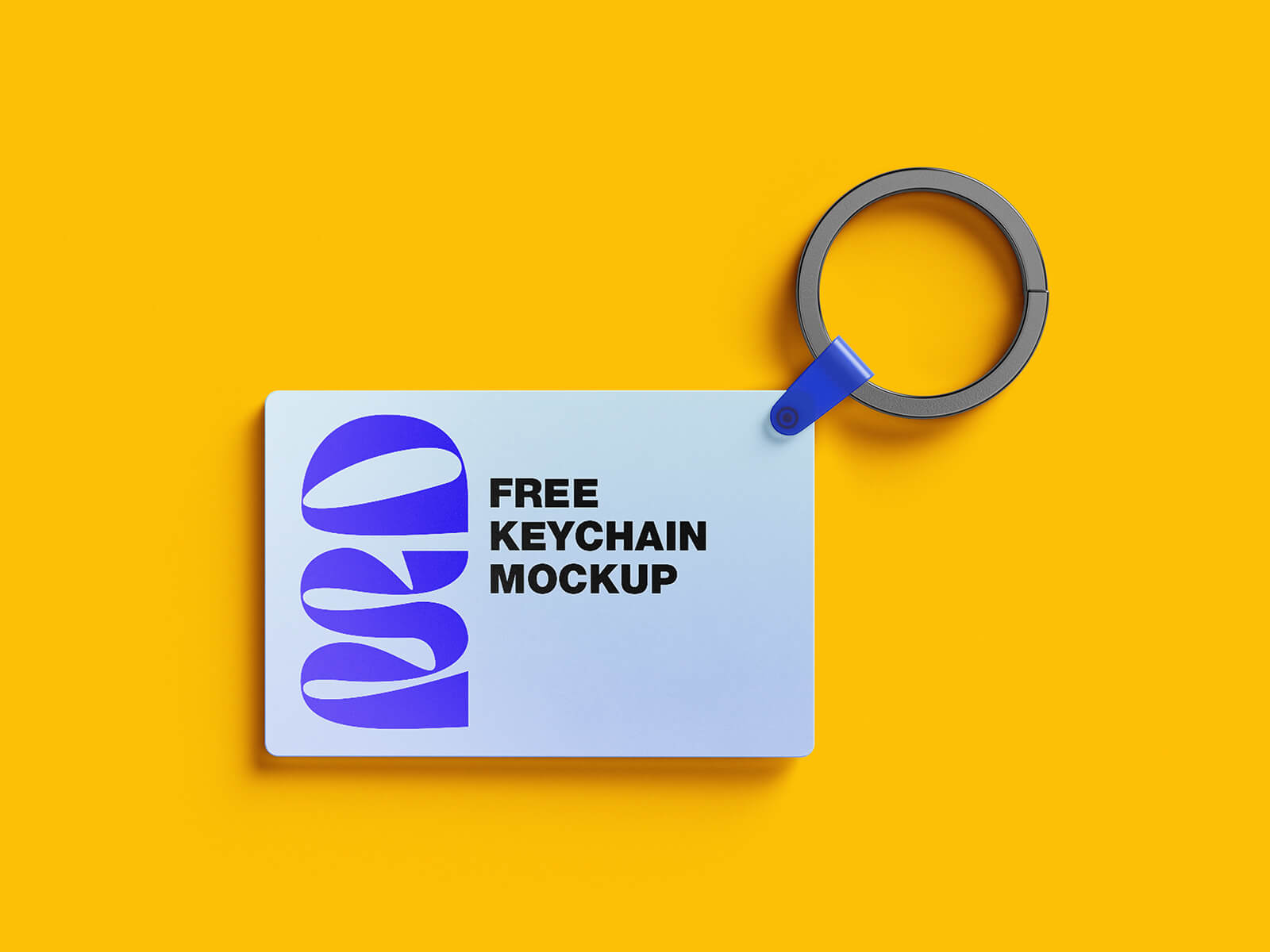 Free Branding Souvenir Keychain Mockup PSD