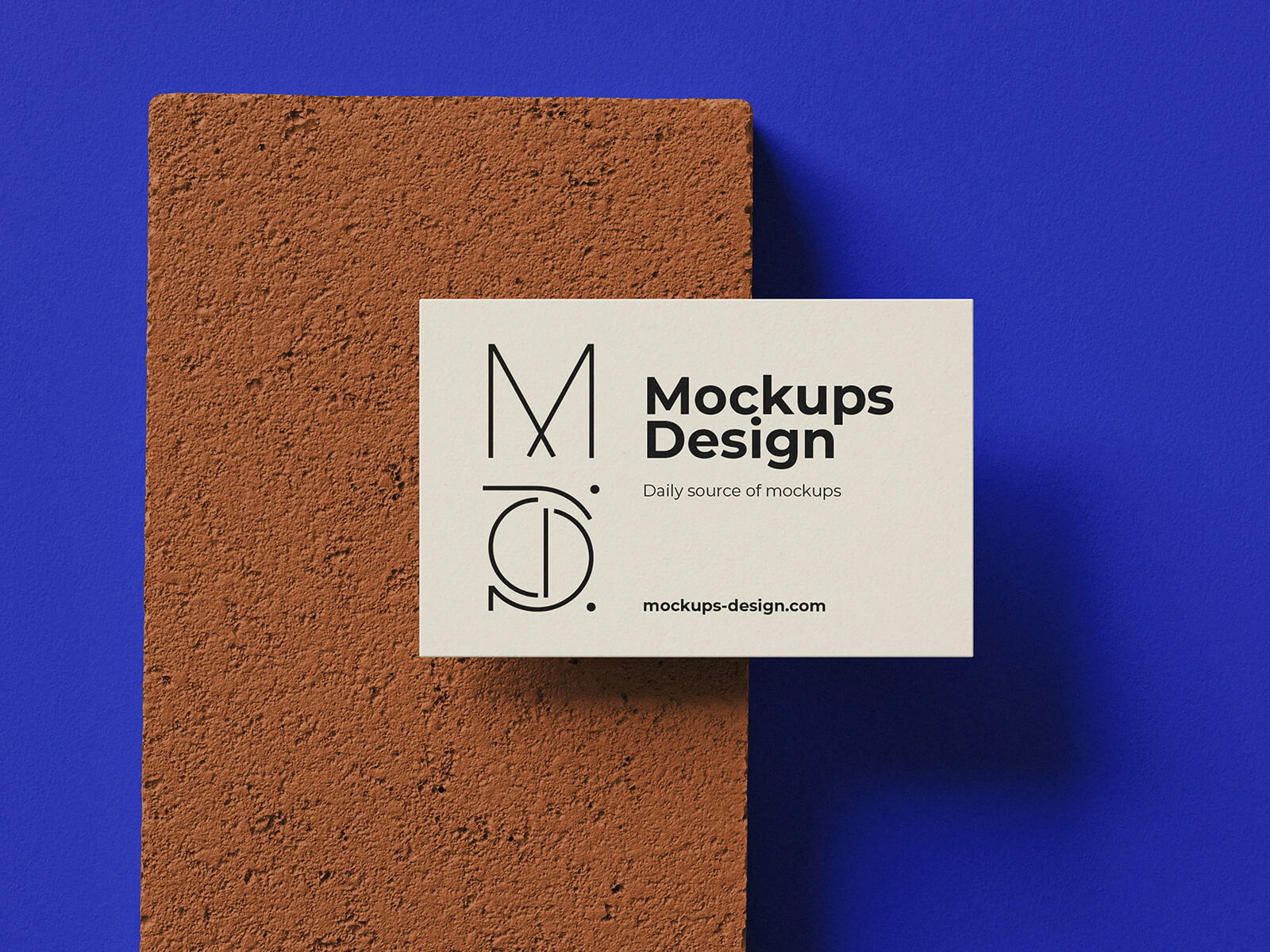 Free Minimalistic Business Card Mockup PSD