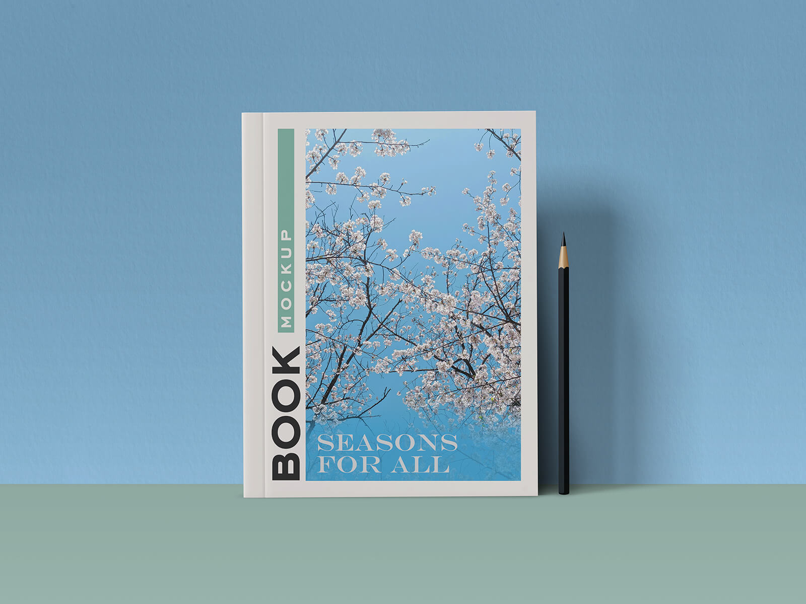 3 Free Hardcover Thin Book Mockup PSD Set