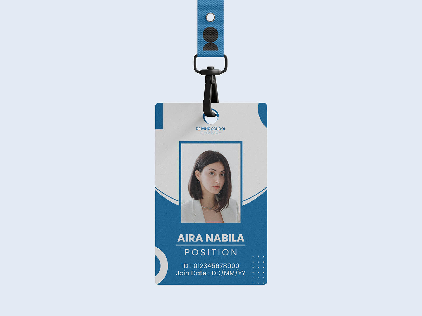 Free Simple ID Card Mockup PSD