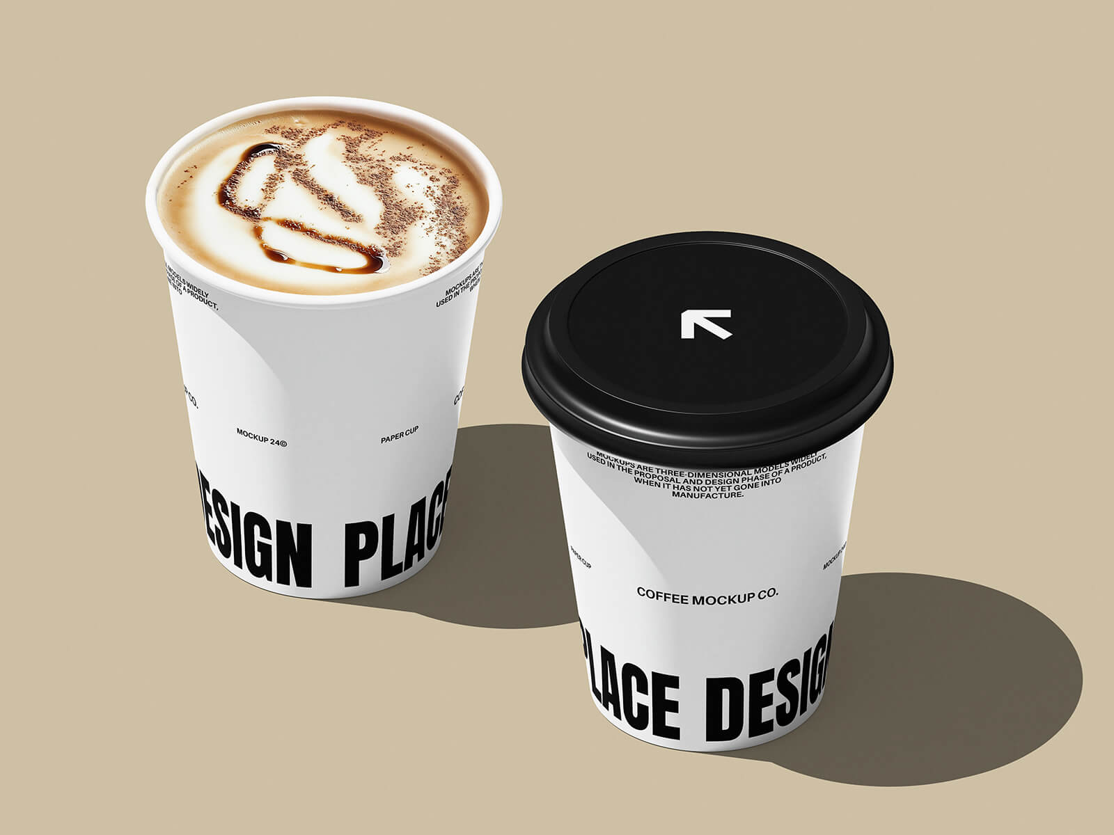 Free Take-Away Coffee Cup Mockup PSD